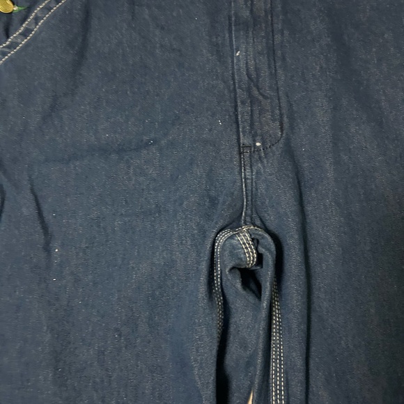 Liberty Bib Overalls Men’s 40x30 Blue Denim Baggy Workwear Carpenter Jeans - Picture 5 of 13